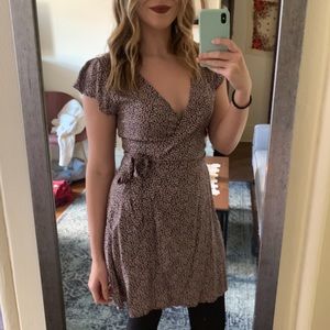 Aerie Floral Wrap Dress